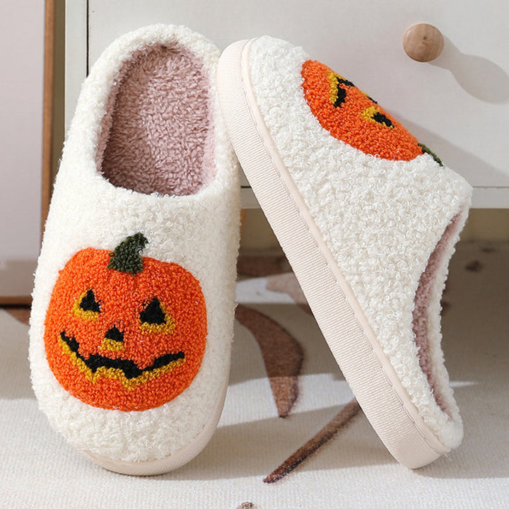Midnight Bat | Pumpkin Halloween Slippers For Unisex