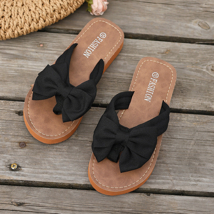 Willow Hartley | Bow Detail Thong Sandals For Women
