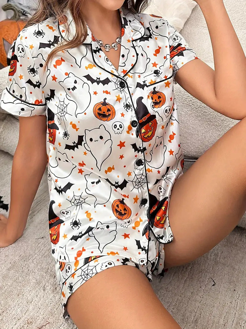 Spooky Pumpkin | Halloween Pyjama Set For Women