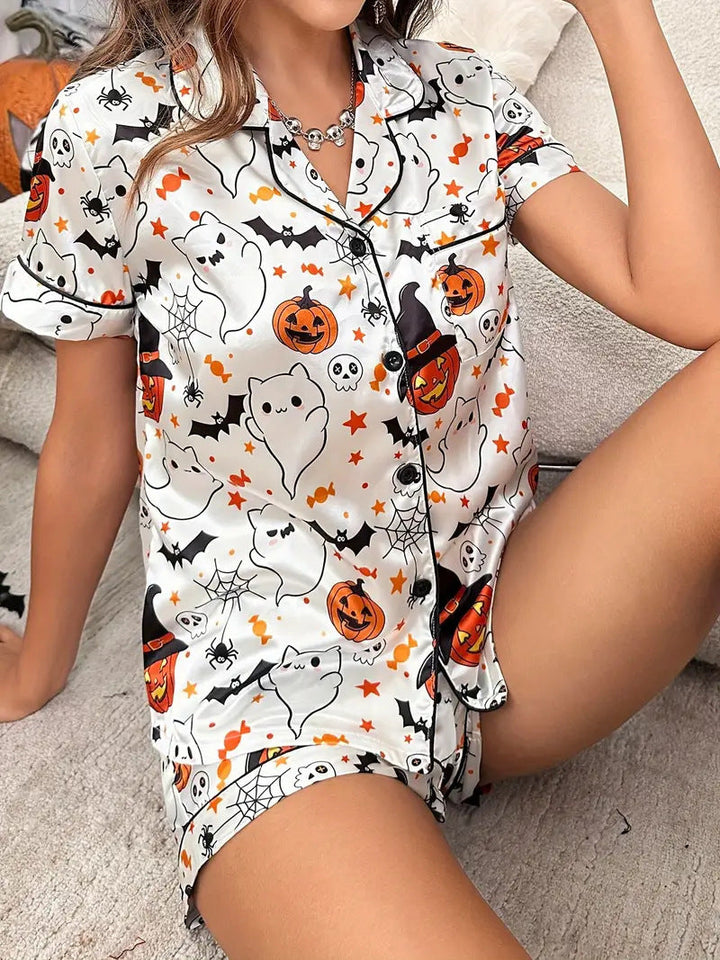 Spooky Pumpkin | Halloween Pyjama Set For Women