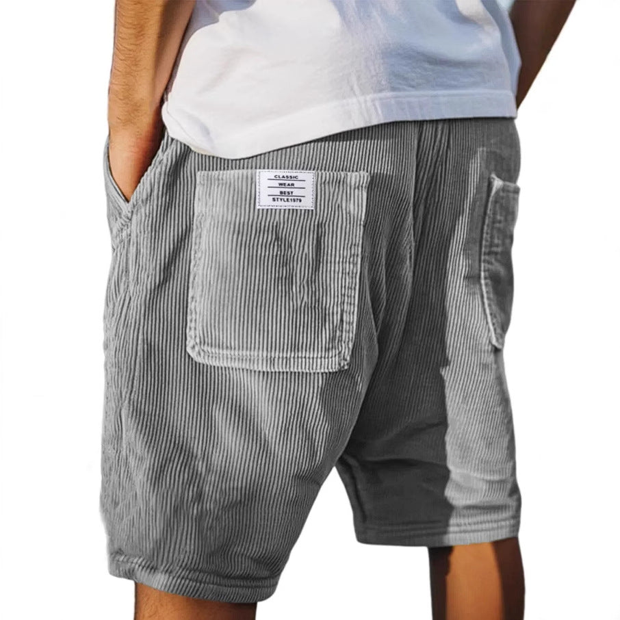 Callan Ridgeway | Corduroy Multi-Pocket Shorts For Men