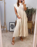 Gwendoline | Women’s Pleated Maxi Dress with Flowing Silhouette