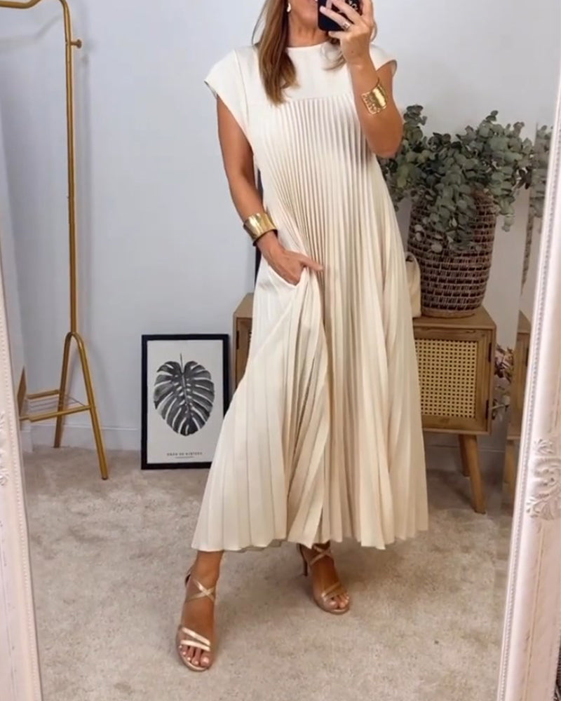 Gwendoline | Women’s Pleated Maxi Dress with Flowing Silhouette