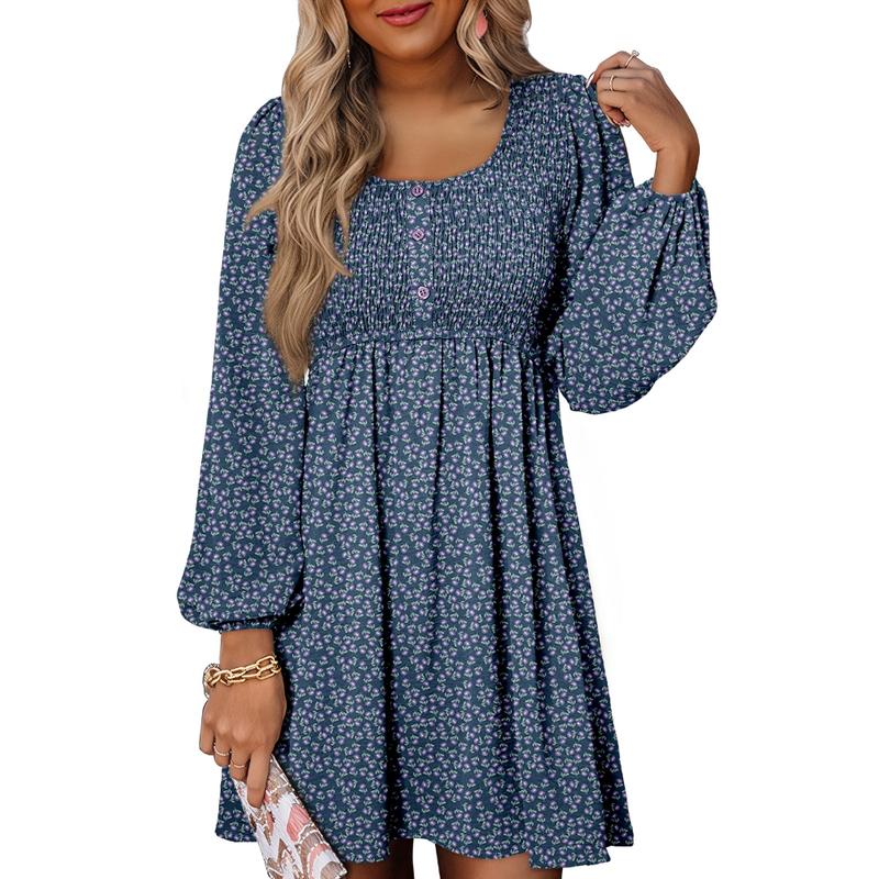 Penny | Women’s Penny Smocked Dress with Puff Sleeves