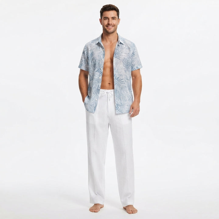 Felix Sutherland | Linen Beach Trousers For Men