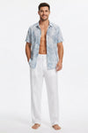 Felix Sutherland | Linen Beach Trousers For Men
