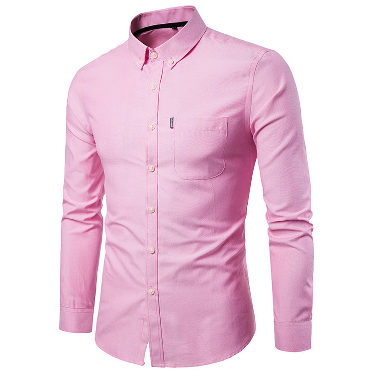 James Mitchell | Slim Fit Long Sleeve Dress Shirt For Men