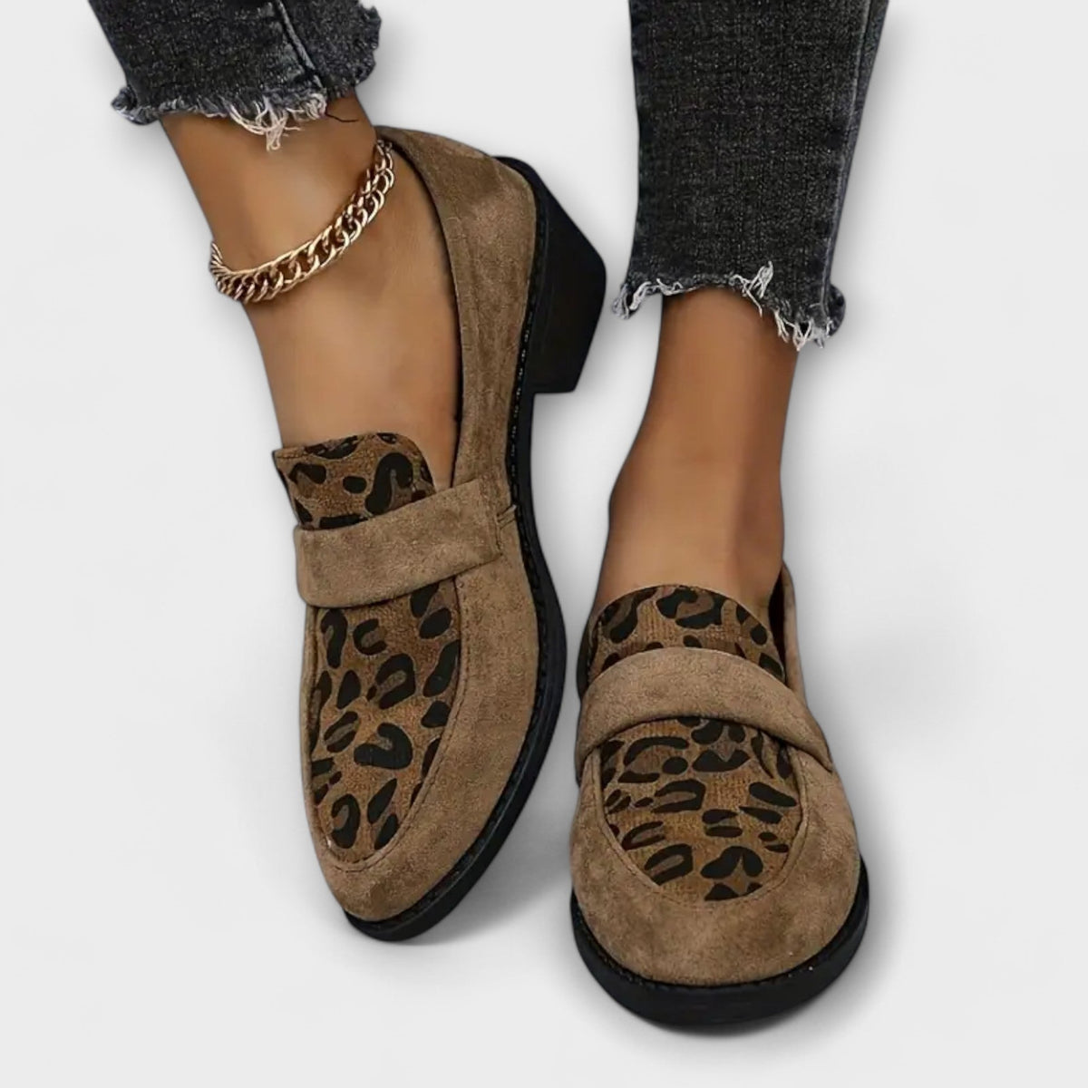 Leopard | Women’s Leopard Print Loafers with Cushioned Insole
