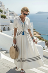 Fiona | Women's Wrap Short Sleeve Midi Dress