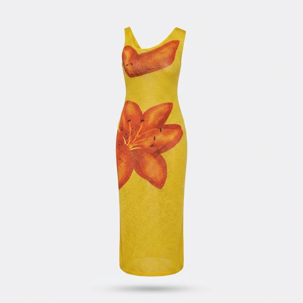 Florence Carter | Floral Fishtail Maxi Dress For Women