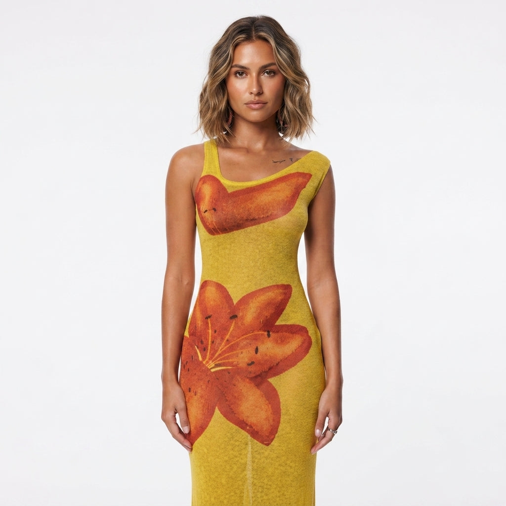 Florence Carter | Floral Fishtail Maxi Dress For Women