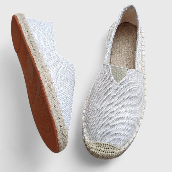 Cali | Women’s Slip-On Espadrille Flats with Linen Upper