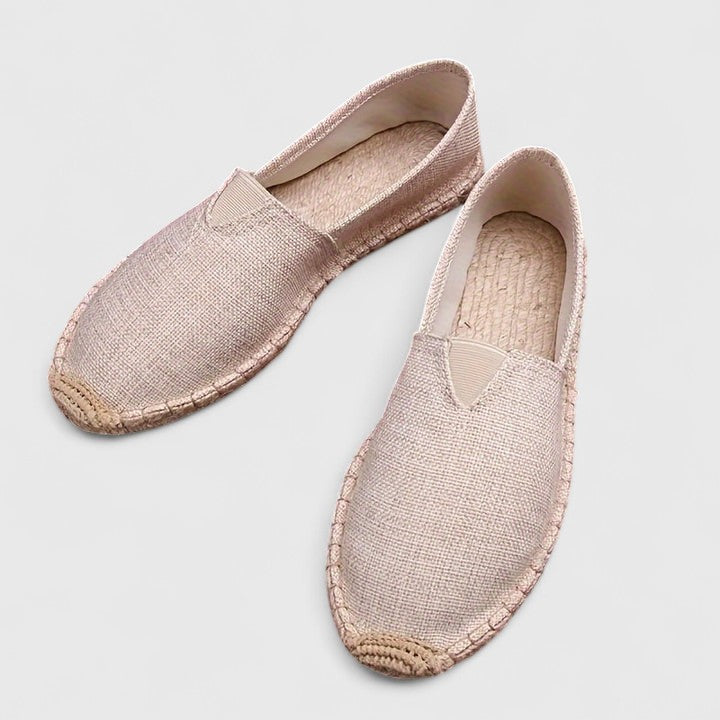 Cali | Women’s Slip-On Espadrille Flats with Linen Upper