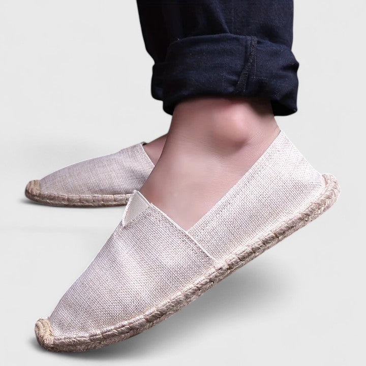 Cali | Women’s Slip-On Espadrille Flats with Linen Upper