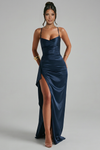 Sofia Bellucci | Satin Split Maxi Dress For Women