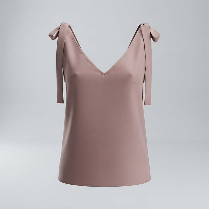 Freya Bennett | Bowknot Tie-Up V-Neck Cami Top For Women
