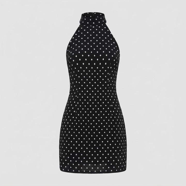 Freya Bennett | Polka Dot Halter Mini Dress For Women