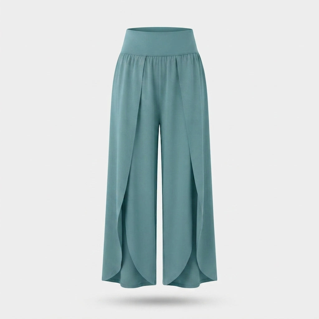 Freya Chandler | High-Waist Split Wide Leg Trousers For Women