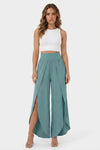 Freya Chandler | High-Waist Split Wide Leg Trousers For Women