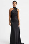 Georgia Mitchell | Satin Halter Maxi Dress For Women