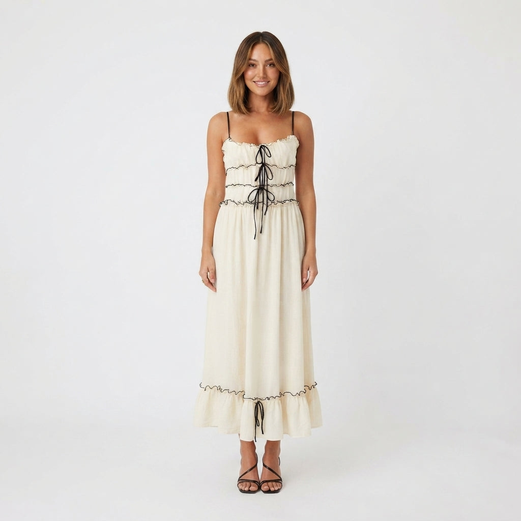 Grace Robertson | Summer Dress With Bow Detail For Women