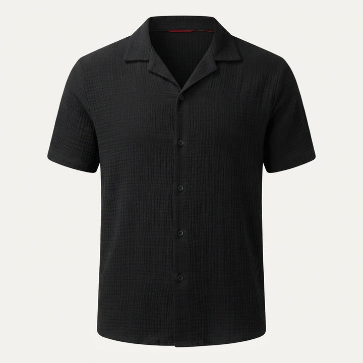 Hamish Whitfield | Linen Short Sleeve Shirt For Men