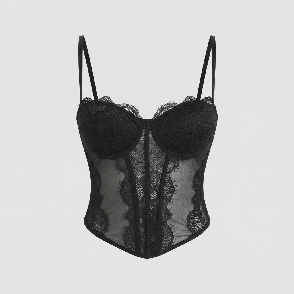 Hannah Sinclair | Lace Corset Bustier Top For Women