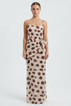Hannah White | Polka Dot Maxi Races Dress For Women