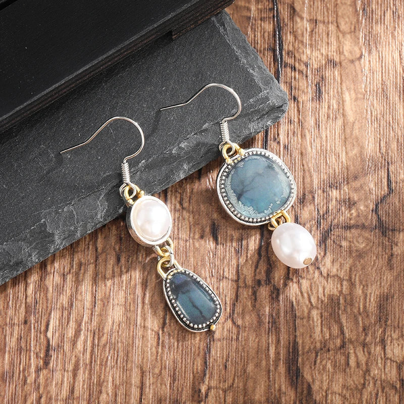 Isabella | Women’s Isabella Drop Earrings with Stone Pearl