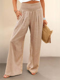 Petra | Women’s Palazzo Pants with Smocked Waist