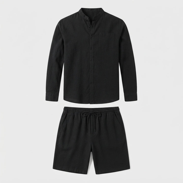 Hugh Barrett | Linen Shirt And Shorts Set For Men