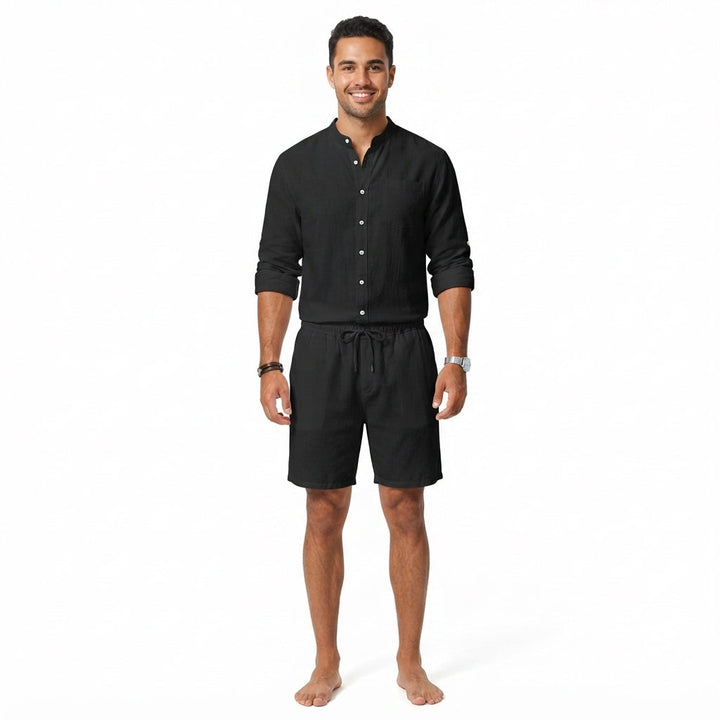 Hugh Barrett | Linen Shirt And Shorts Set For Men