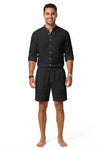 Hugh Barrett | Linen Shirt And Shorts Set For Men