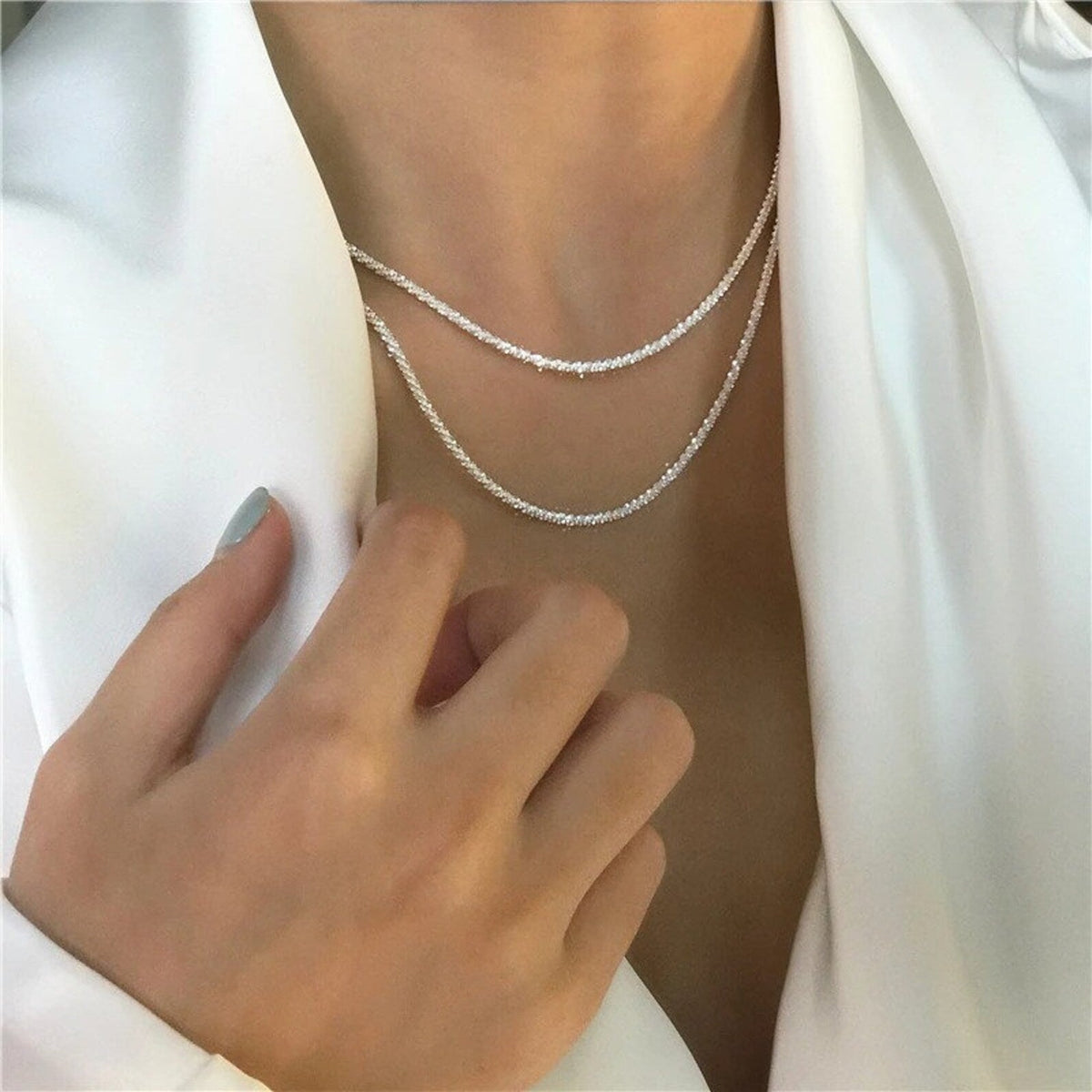 Jaliyah | Women’s Layered Necklace with Sparkle