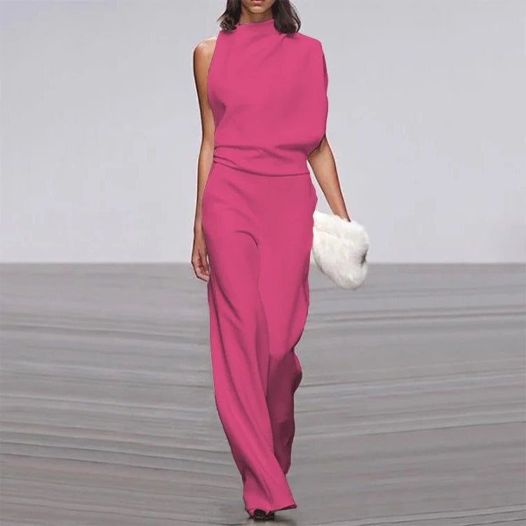 Reyna | Women’s Sleeveless Wide-Leg Jumpsuit with Fitted Bodice