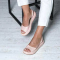 Drift | Women’s Peep Toe Flatform Sandals with Strap