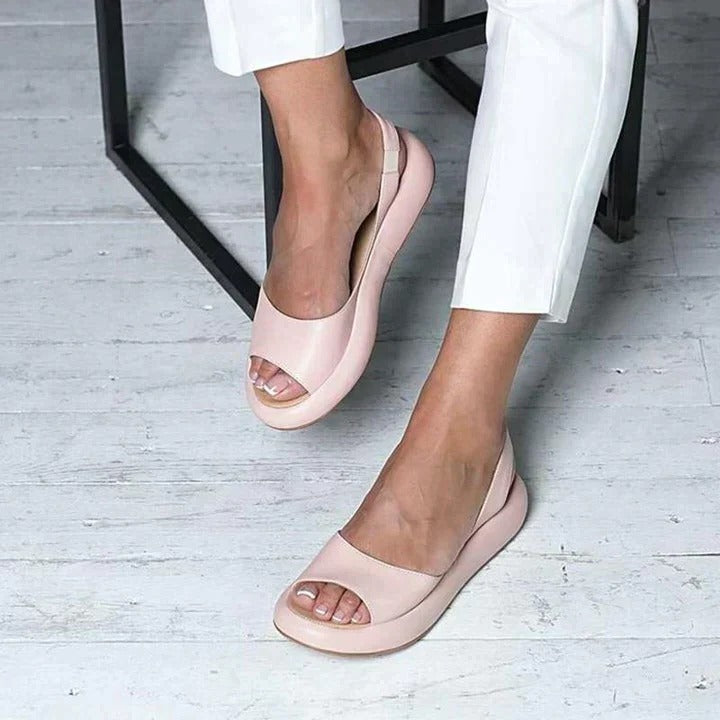 Drift | Women’s Peep Toe Flatform Sandals with Strap