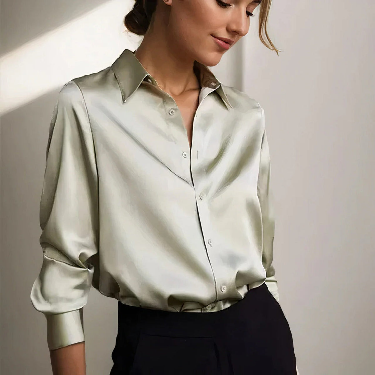 Luna | Women’s Button-Down Shirt with Shine
