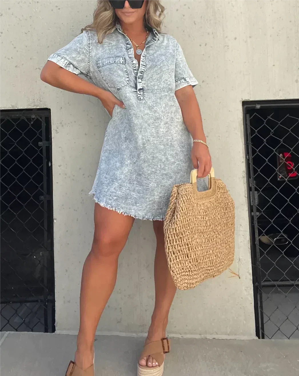 Vera | Women’s Shirt Dress with Button Front