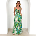 Annalise | Women’s Long Dress with Suspender Straps