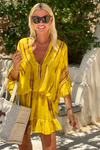 Adalyn | Chic V-Neck High Waist Mini Dress