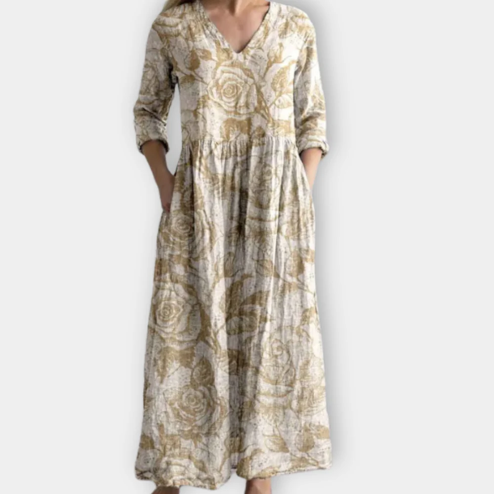 Lustrous | Women’s Bohemian Maxi Dress with Breathable Comfort