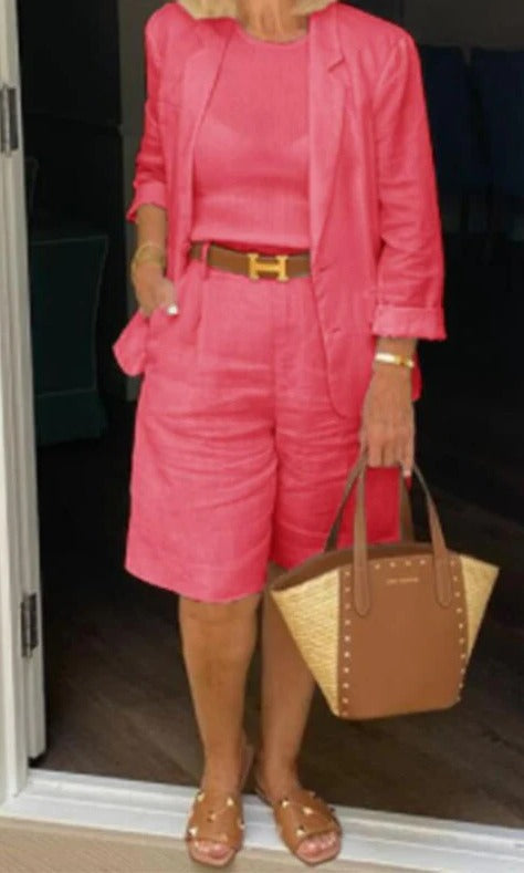 Blake | Women’s Blazer Shorts Set with Single-Button Blazer