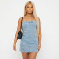 Imogen Baxter | Strapless Denim Mini Dress For Women