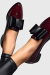 Imogen | Women's Bow Pointed Loafers