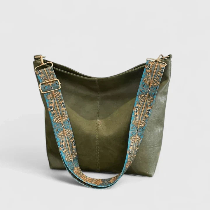 Lucy | Women’s Patterned Shoulder Bag with Wide Strap