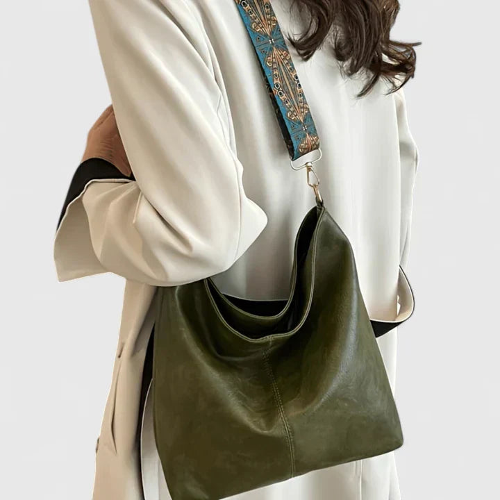 Lucy | Women’s Patterned Shoulder Bag with Wide Strap