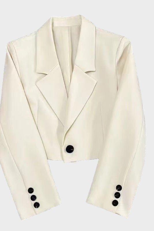 Ione | Women’s Cropped Blazer with Notched Lapel