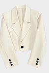Ione | Women's Cropped Blazer with Notched Lapel