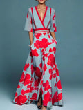 Jade | Women’s Elegant Maxi Dress with Flower Pattern